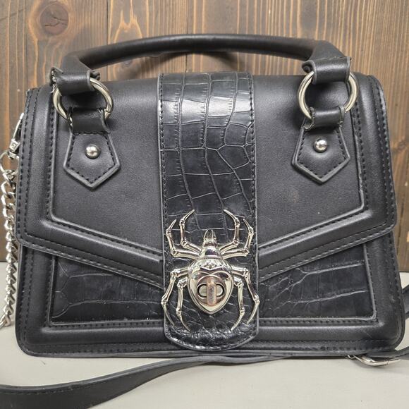 Killstar Black Widow Handbag Purse - Picture 6 of 15